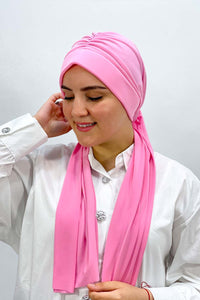 Dubai hijab - Rose clair