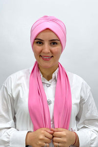 Dubai hijab - Rose clair