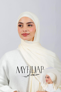 Lycra Bonnet Jasmine - Blanc cassé