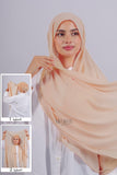 Crepe Bonnet Fermé - Beige saumon
