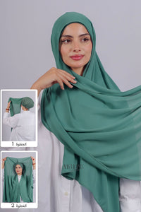 Crepe Bonnet Fermé - Turquoise clair