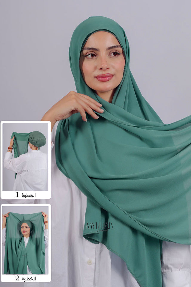 Crepe Bonnet Fermé - Turquoise