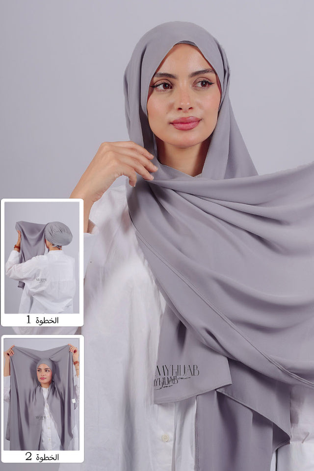 Crepe Bonnet Fermé - Gris