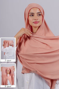 Crepe Bonnet Fermé - Rose saumon