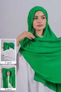 Crepe Bonnet Fermé - Vert gazon