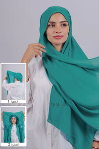 Crepe Bonnet Fermé - Turquoise clair