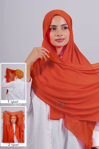 Crepe Bonnet Fermé - Orange