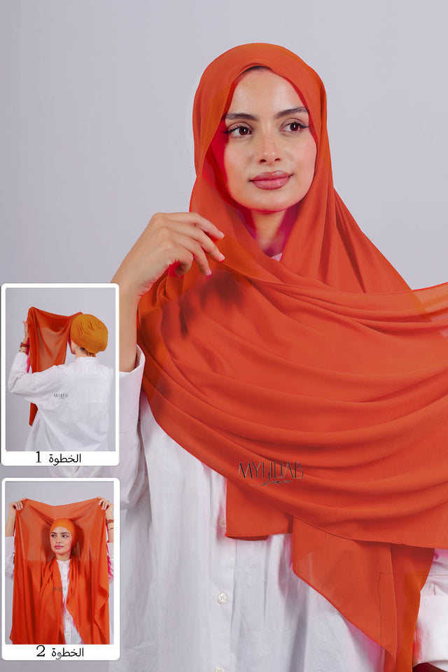 Crepe Bonnet Fermé - Orange