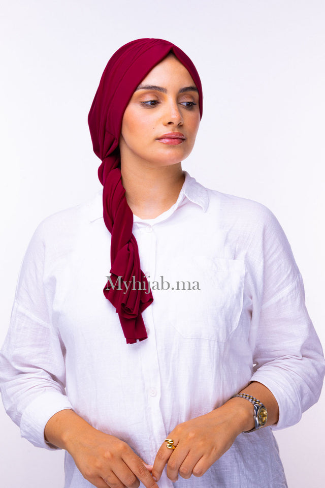 Turban Dubai - Grenat