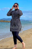 Burkini Tabaquia noir-blanche
