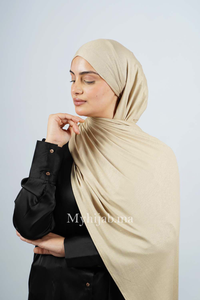 Lycra Tie Back - Beige