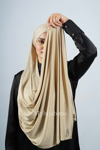 Lycra Tie Back - Beige