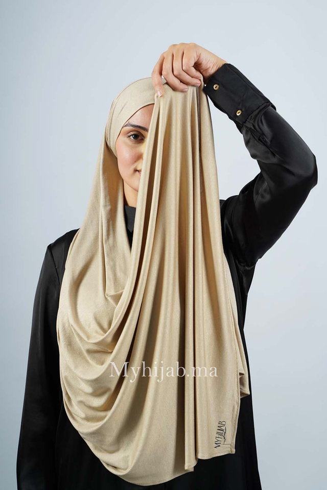 Lycra Tie Back - Beige
