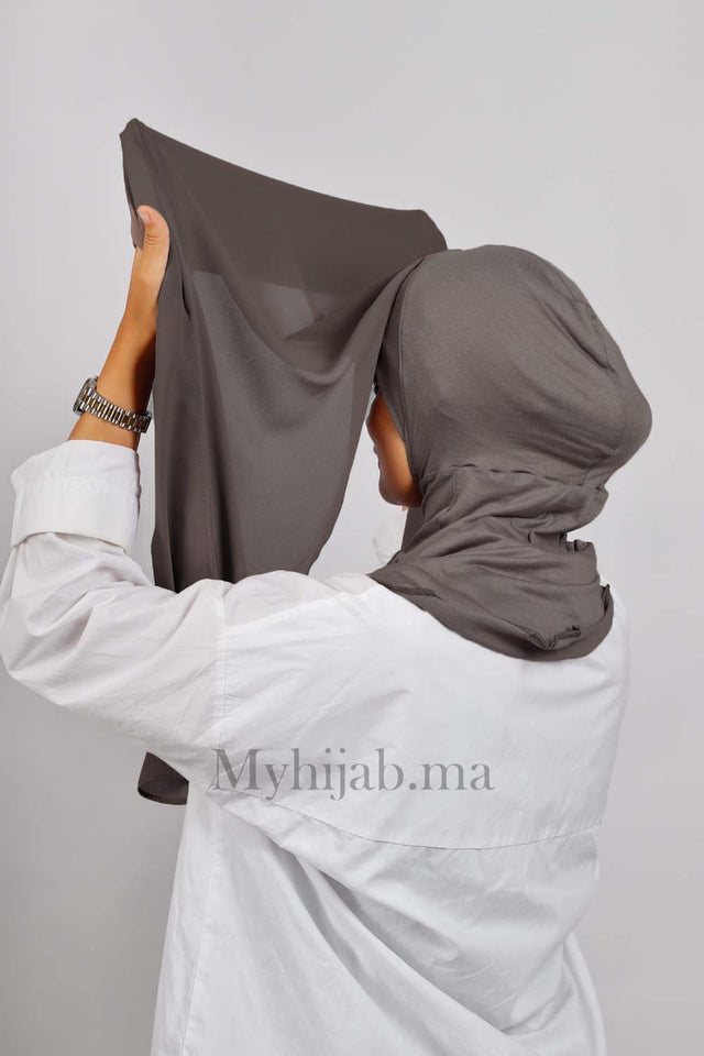 Crepe Bonnet Ninja - Taupe foncé