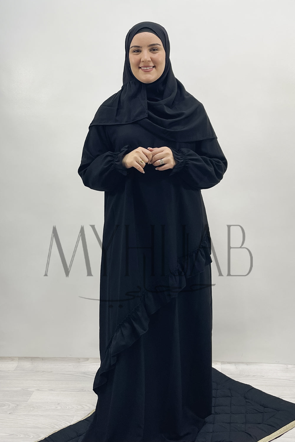 Abaya noir outlet simple