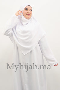 Tenue de Prière Crêpe - blanche