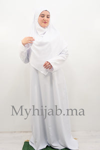 Tenue de Prière Crêpe - blanche