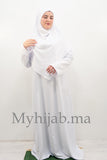 Tenue de Prière Crêpe - blanche