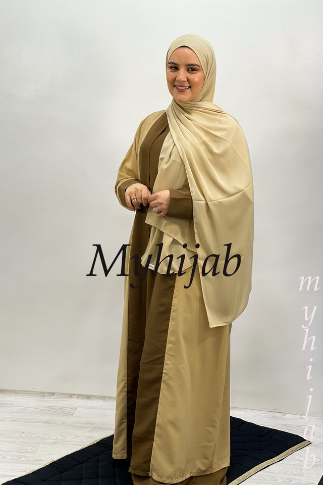 ABAYA DUBAI : Marron-Beige
