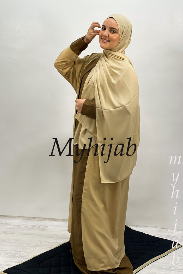 ABAYA DUBAI : Marron-Beige
