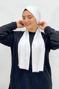 Dubai hijab - Blanche