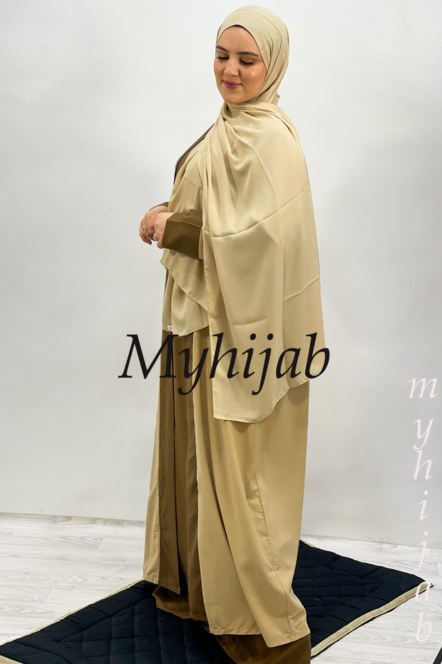 ABAYA DUBAI : Marron-Beige