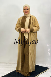 ABAYA DUBAI : Marron-Beige