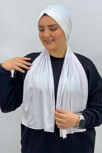 Dubai hijab - Blanche